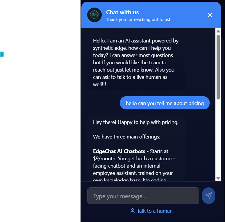 Live Chat Widget